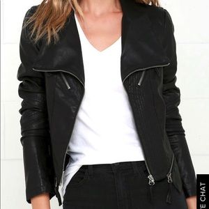 Lulus vegan leather jacket